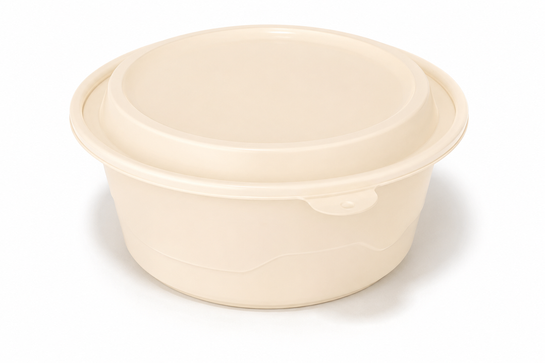 51 oz Round Takeout Bowl with Lid – 200 Sets