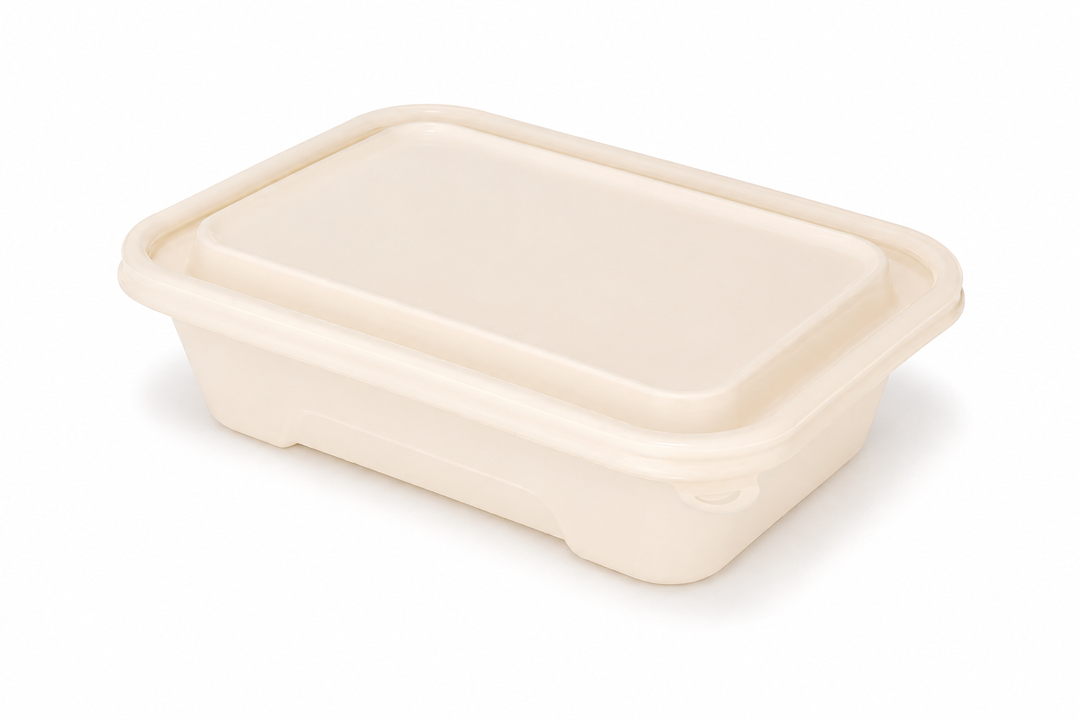 12 oz Rectangular Takeout Container with Lid – 300 Sets