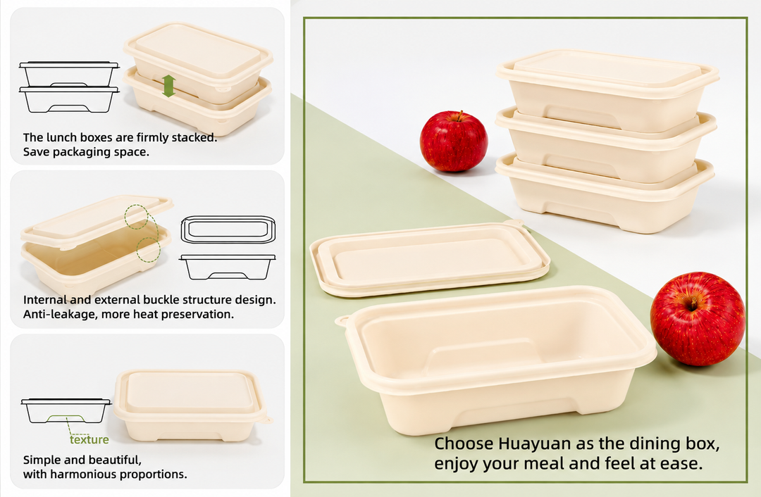 12 oz Rectangular Takeout Container with Lid – 300 Sets