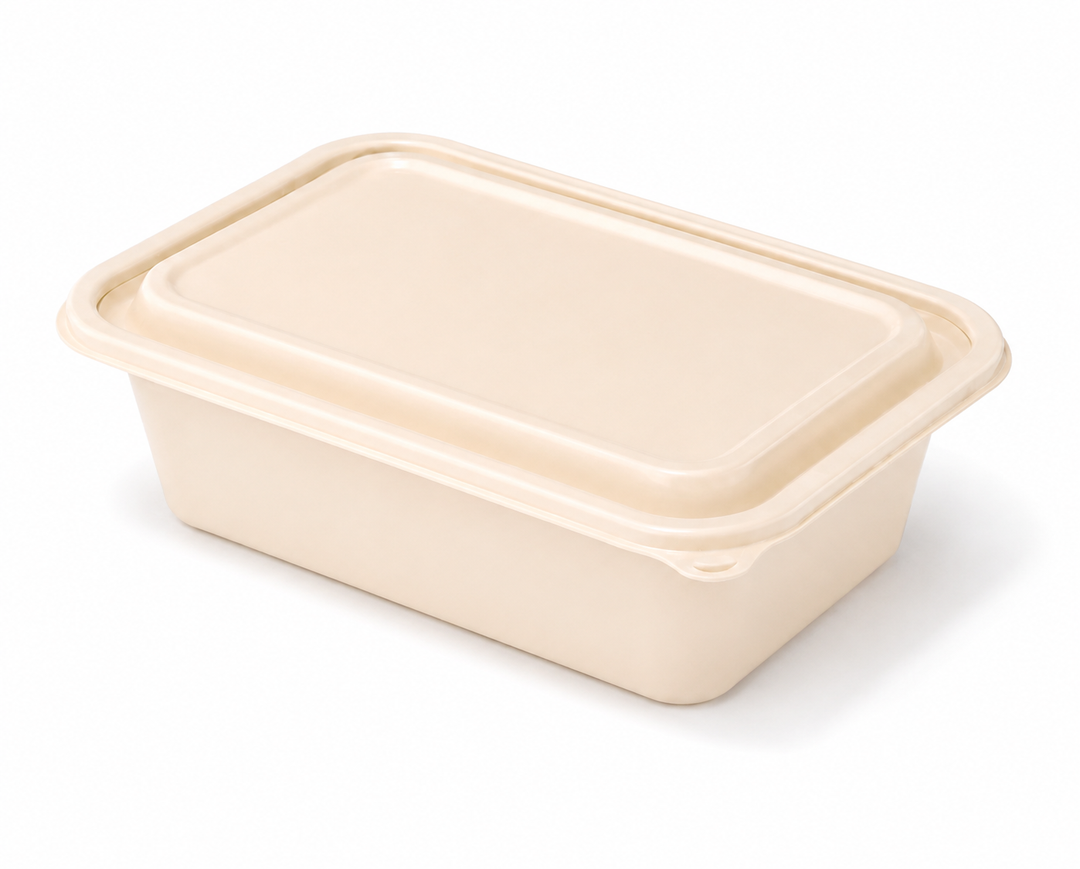 22 oz Rectangular Takeout Container with Lid – 300 Sets