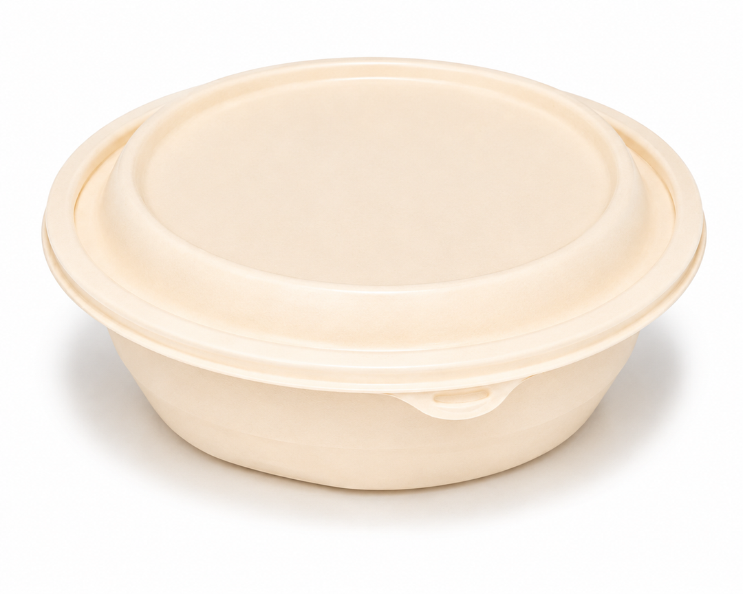 9 oz Round Food Container with Lid – 300 Sets