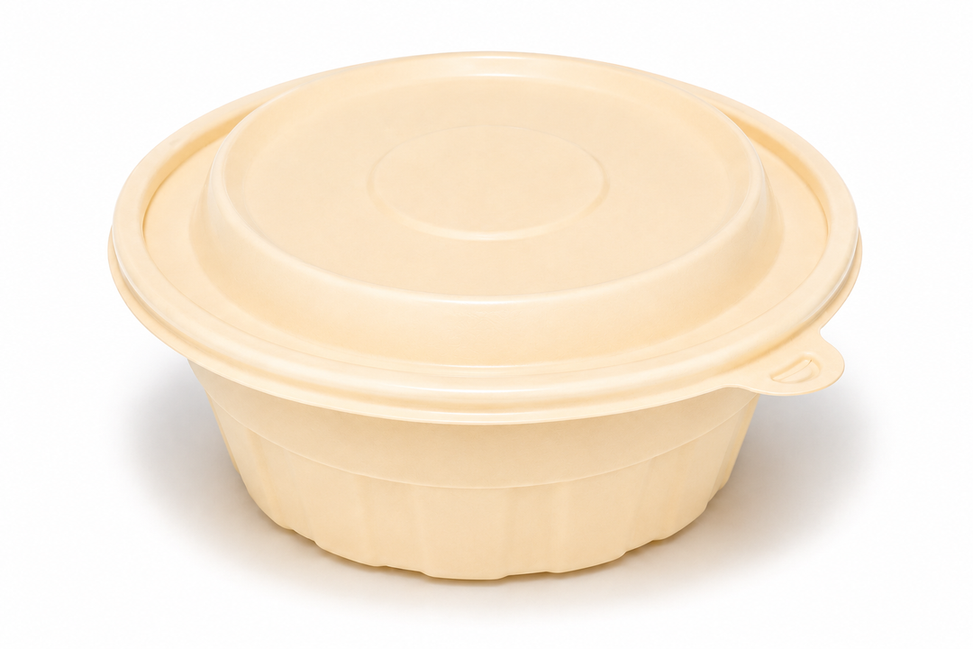15 oz Round Takeout Bowl with Lid – 300 Sets