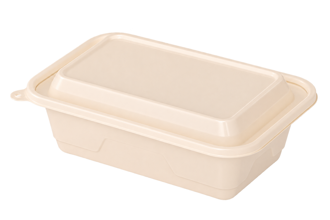 25 oz Rectangular Takeout Container with Lid – 300 Sets
